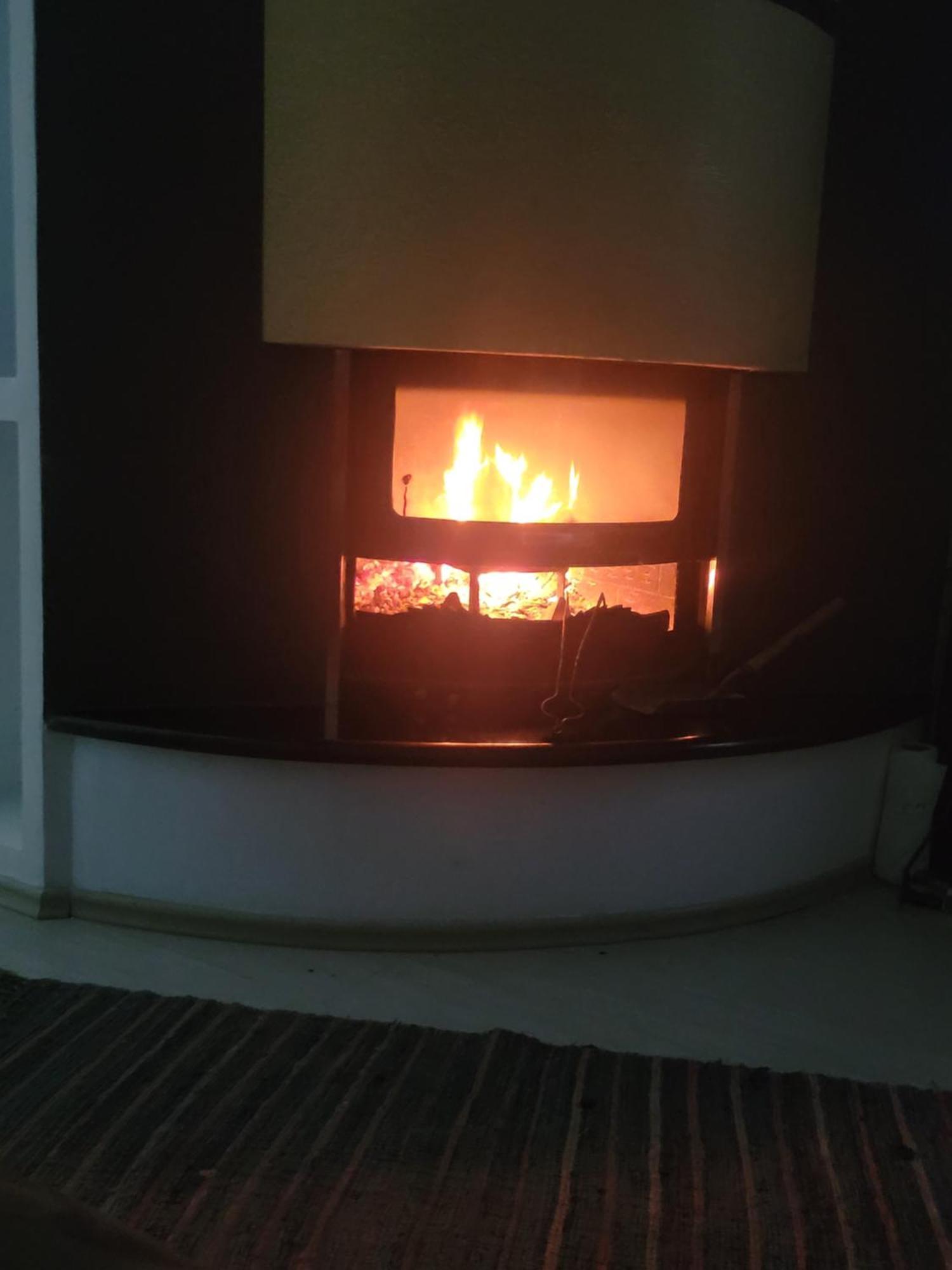 An Apartment With Fireplace Tiran Dış mekan fotoğraf